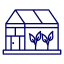 Icon of Greenhouses and Agriculture
