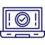 laptop screen with correct icon image